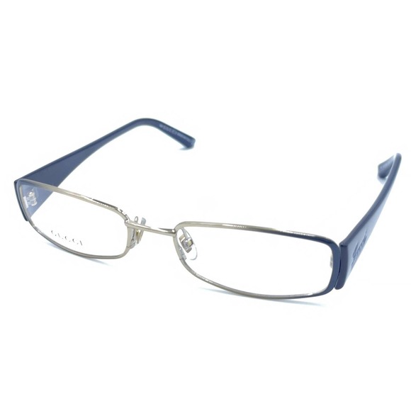 Gucci NEW GG2825 LBY Gold Black Rectangular Eyeglasses Frames Italy 53-18 140 - Picture 8 of 12